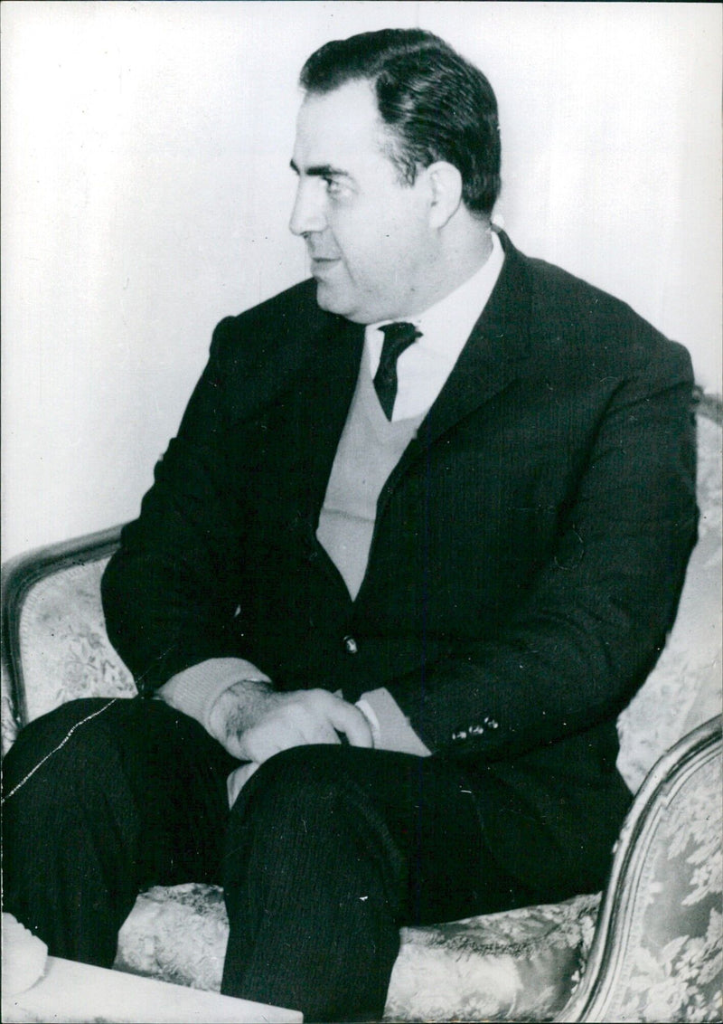 DR. NUREDDINE ATASSI, Syrian Chief of State - Vintage Photograph