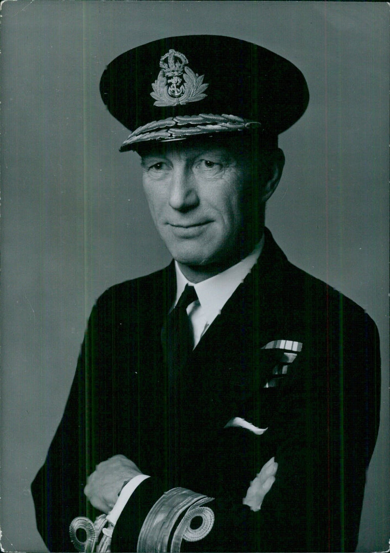 British Service Chiefs; REAR ADMIRAL STEPHEN H. CARLILL, D.S.O. - Vintage Photograph