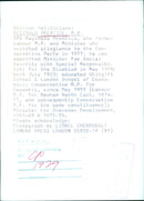 British Politician Reginald Prentice, M.P. - Vintage Photograph