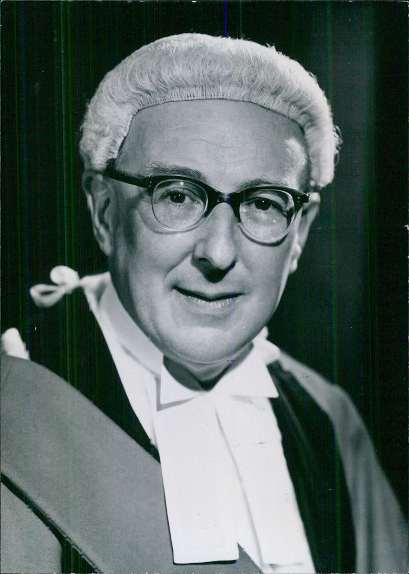 British Judge Sir Joseph Cantley, Q.C., O.B.E. - Vintage Photograph