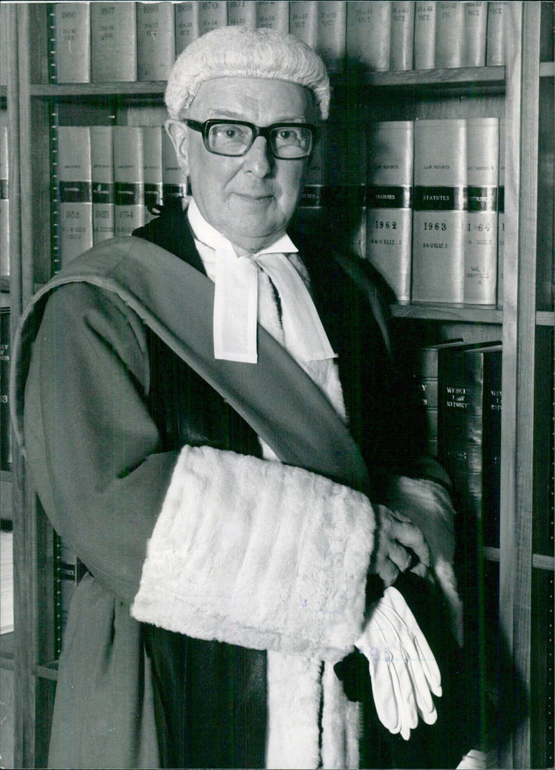 The British Judiciary: JUSTICE CANTLEY OPS - Vintage Photograph