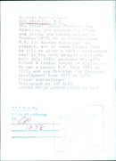 British Politicians: REG PRENTICE, M.P. OPS - Vintage Photograph