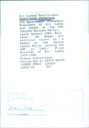 RANASINGHE PREMADASA, President of Sri Lanka and leader of the UNP - Vintage Photograph