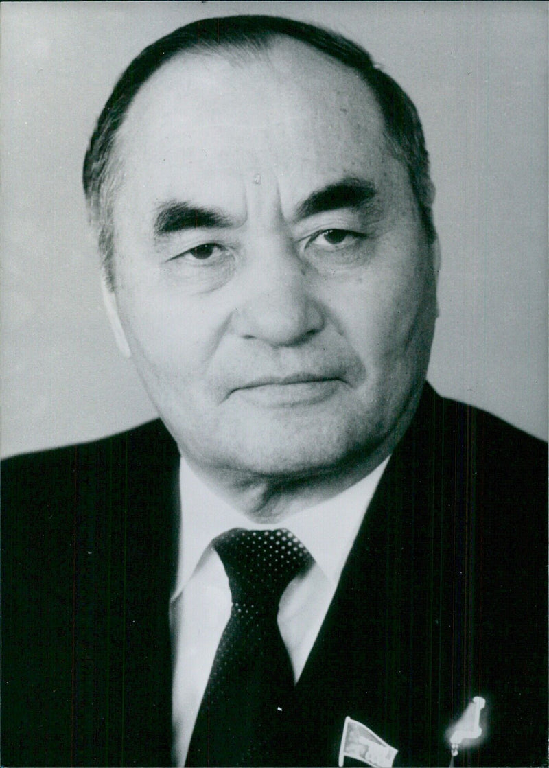 Baiken A. Ashimov, Chairman of the Council of Ministers of Kazakhstan - Vintage Photograph