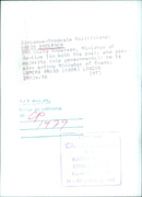 Chris Andersen, Minister of Justice and acting Minister of Roads - Vintage Photograph