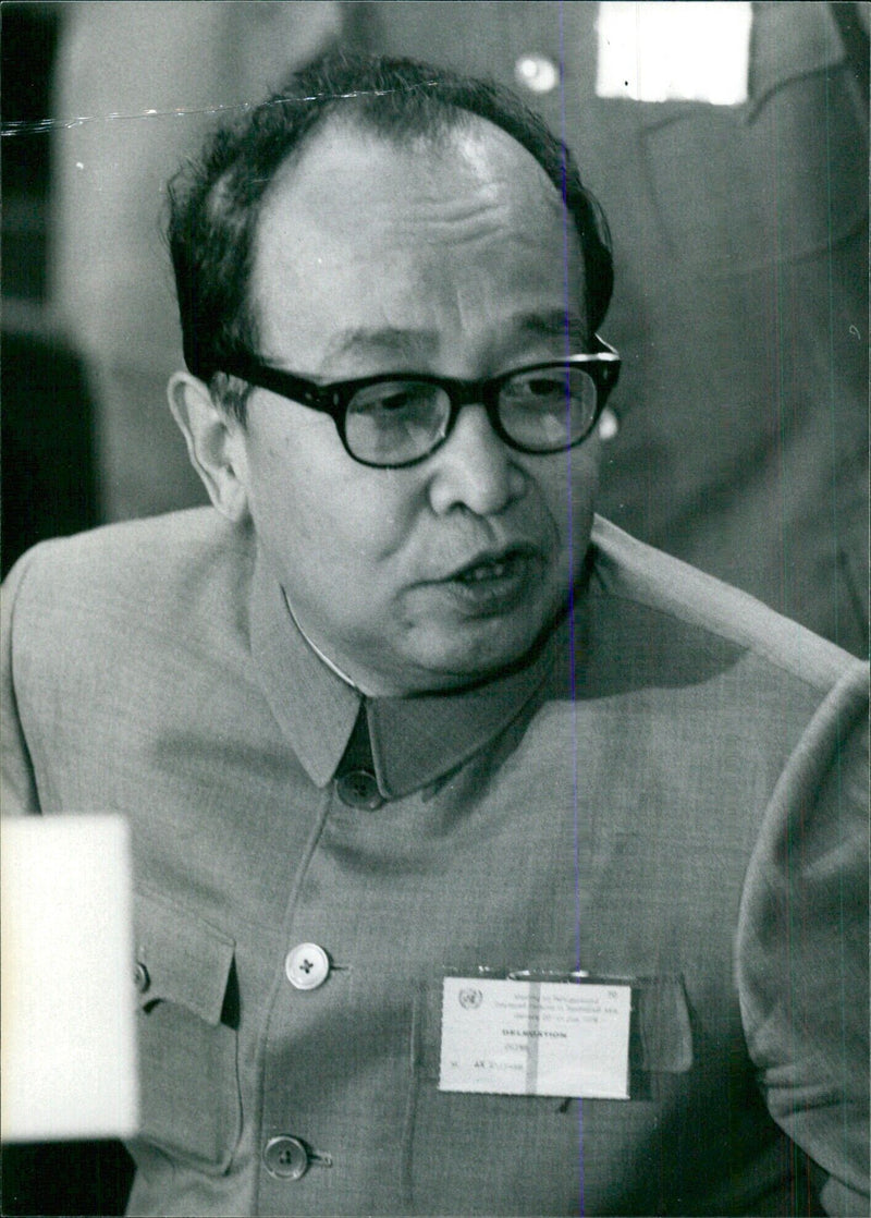 Chinese Diplomat An Chih-yuan at the United Nations in Geneva - Vintage Photograph