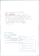 East German Politician Kurt Anclam - Vintage Photograph