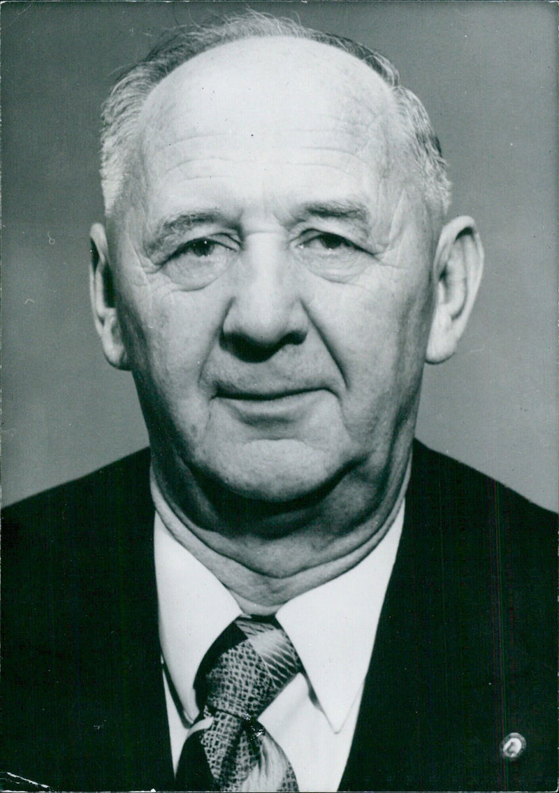 East German Politician Kurt Anclam - Vintage Photograph