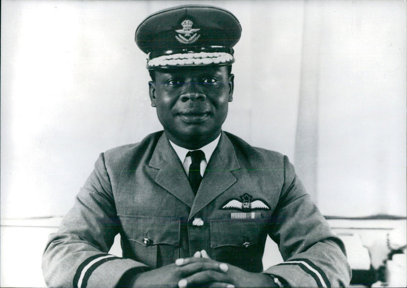 Ghanaian Leaders: BRIGADIER N.Y.R. ASHLEY-LARSEN Chief of the Defence Staff and Member of the National Redemption Council since the coup of Jan 13th 1972. - Vintage Photograph