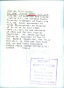 RT. HON. JULIAN AMERY, P.C.,M.P. - Vintage Photograph