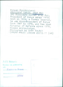 President Daniel arap Moi, President of Kenya since 1978 - Vintage Photograph