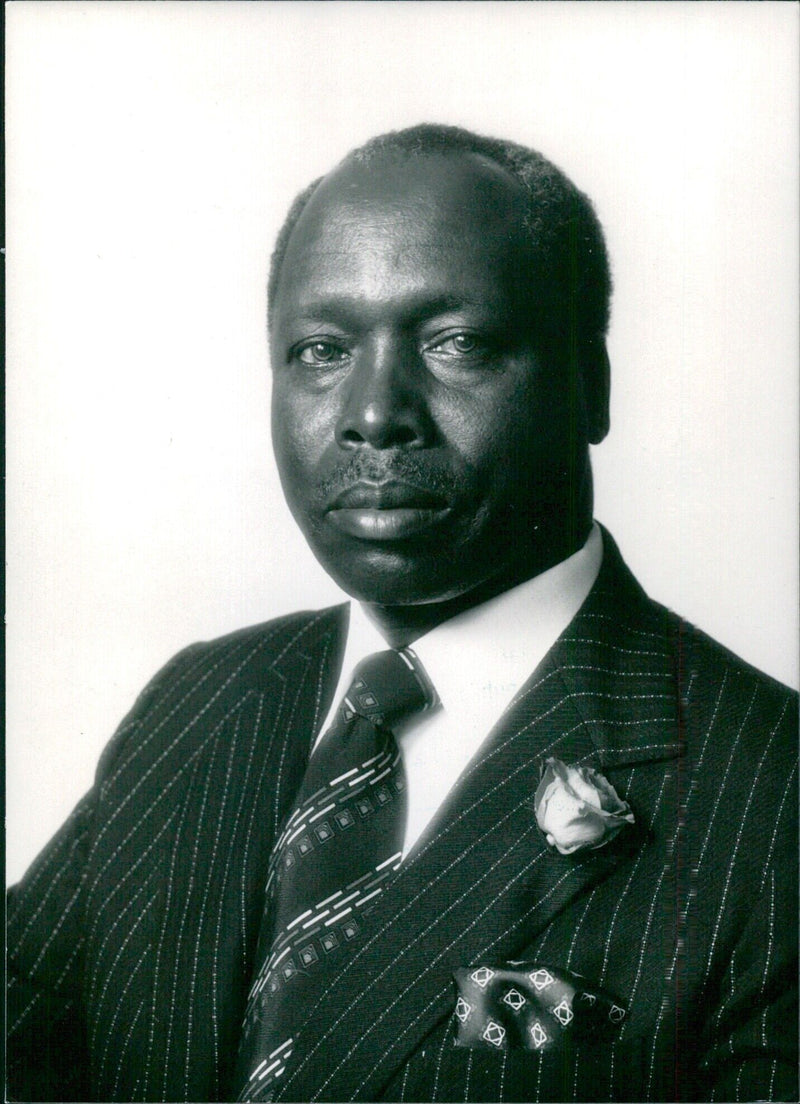 President Daniel arap Moi, President of Kenya since 1978 - Vintage Photograph