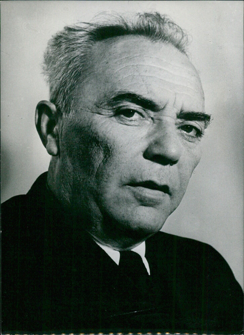 ZALMAN ARANNE Minister of Education and Culture in Mr. David Ben Gurion's Cabinet - Vintage Photograph