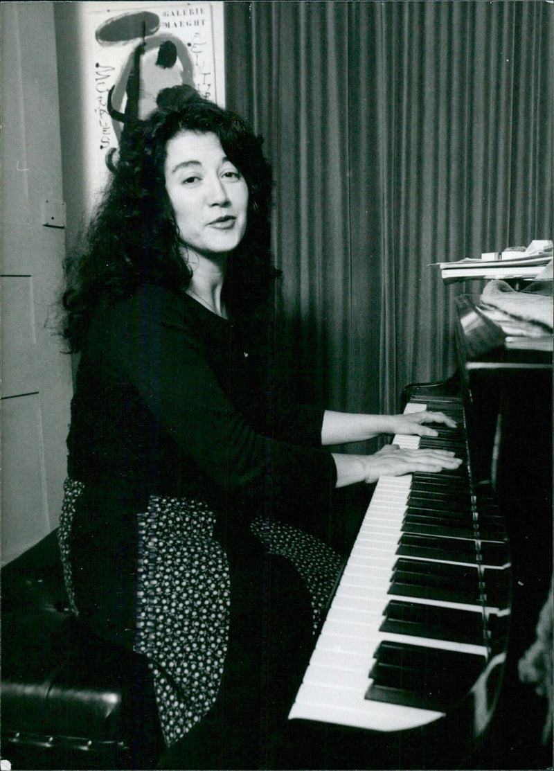 March 8, GALERIE MAEGHT I Argentinian Musicians: MARTHA ARGERICH OPS - Vintage Photograph