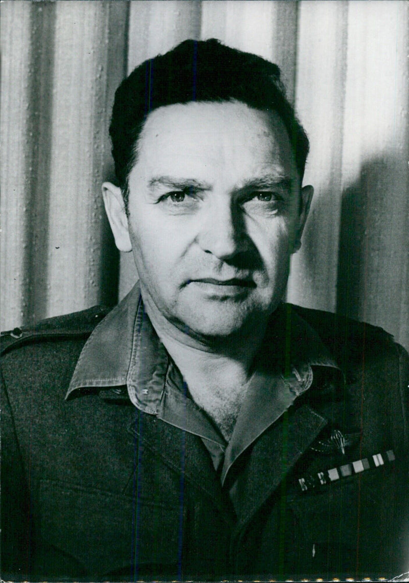 Israeli Service Chief: Brigadier Yitzchak Arad of the Israeli Defence Force (I.D.F.) - Vintage Photograph