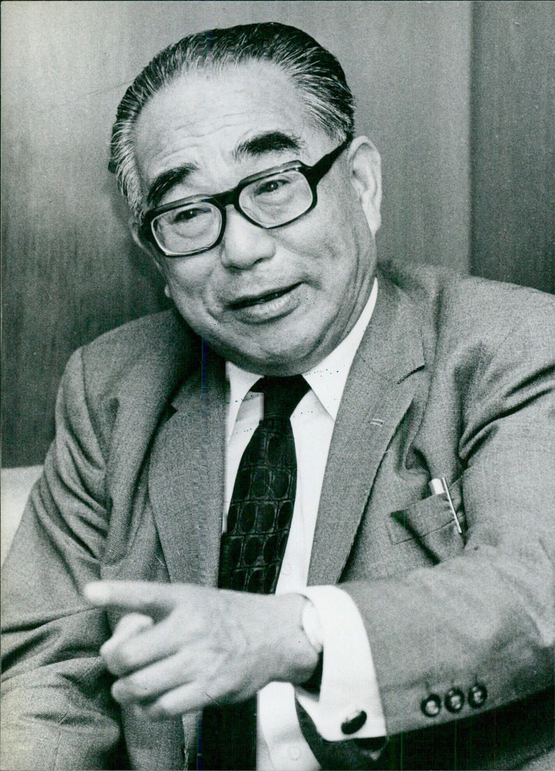 ICHIO ASUKATA, Chairman of the Socialist Party of Japan - Vintage Photograph