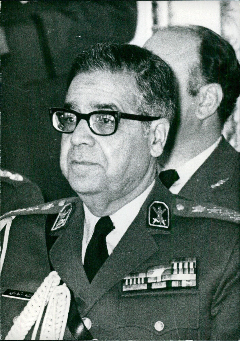 Iranian Service Chiefs: General G.R. Azhari - Vintage Photograph