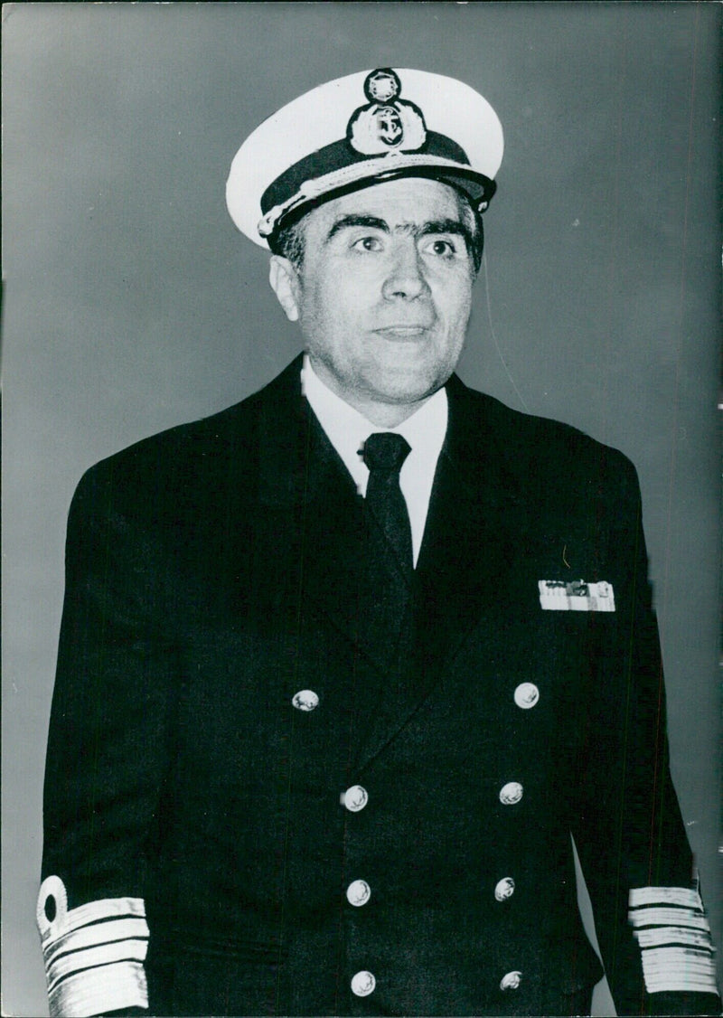 ADM. JOSE BAPTISTA PINHEIRO AZEVEDO Chief of Staff of the Portuguese Navy; Member of the ruling Junta of National Salvation, since 1974. - Vintage Photograph