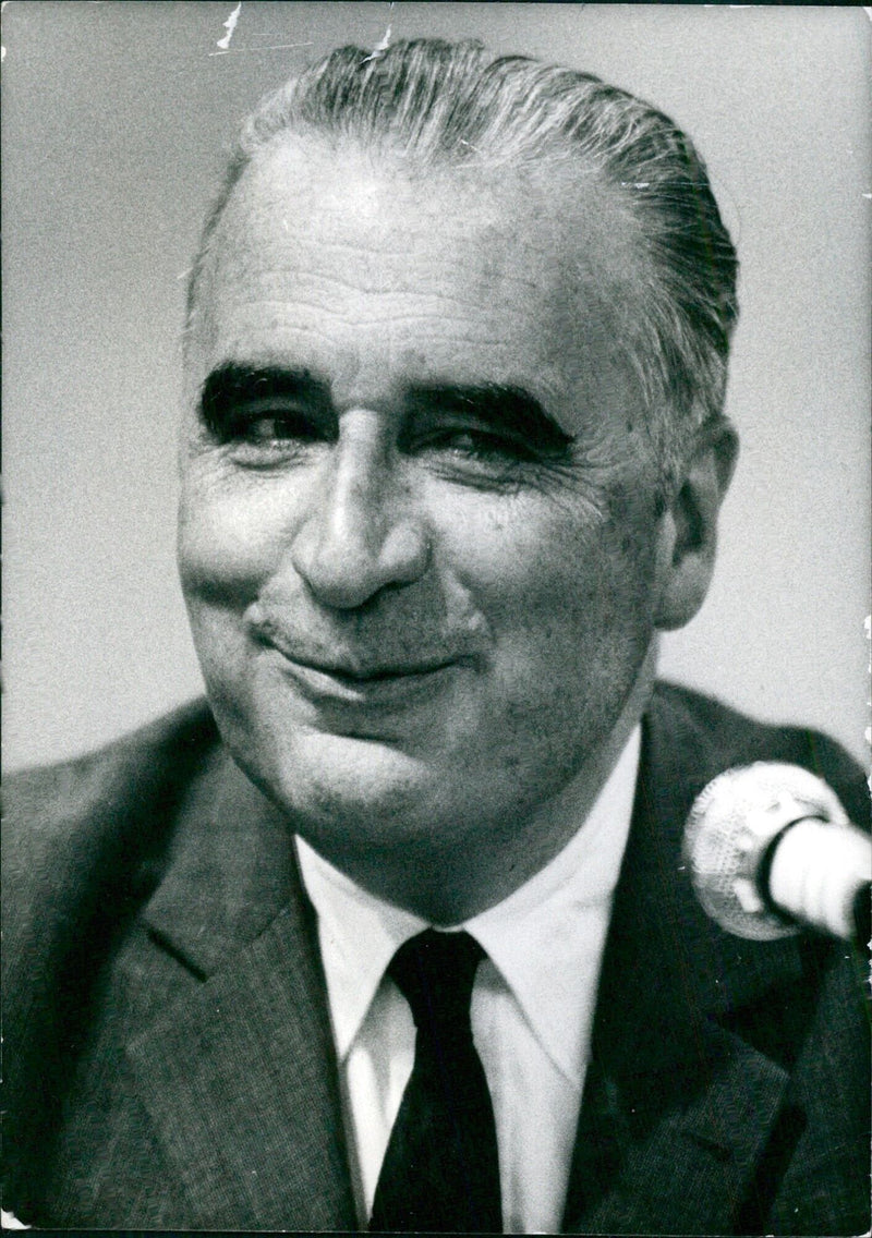 GEORGES POMPIDOU, Président de la France - Vintage Photograph