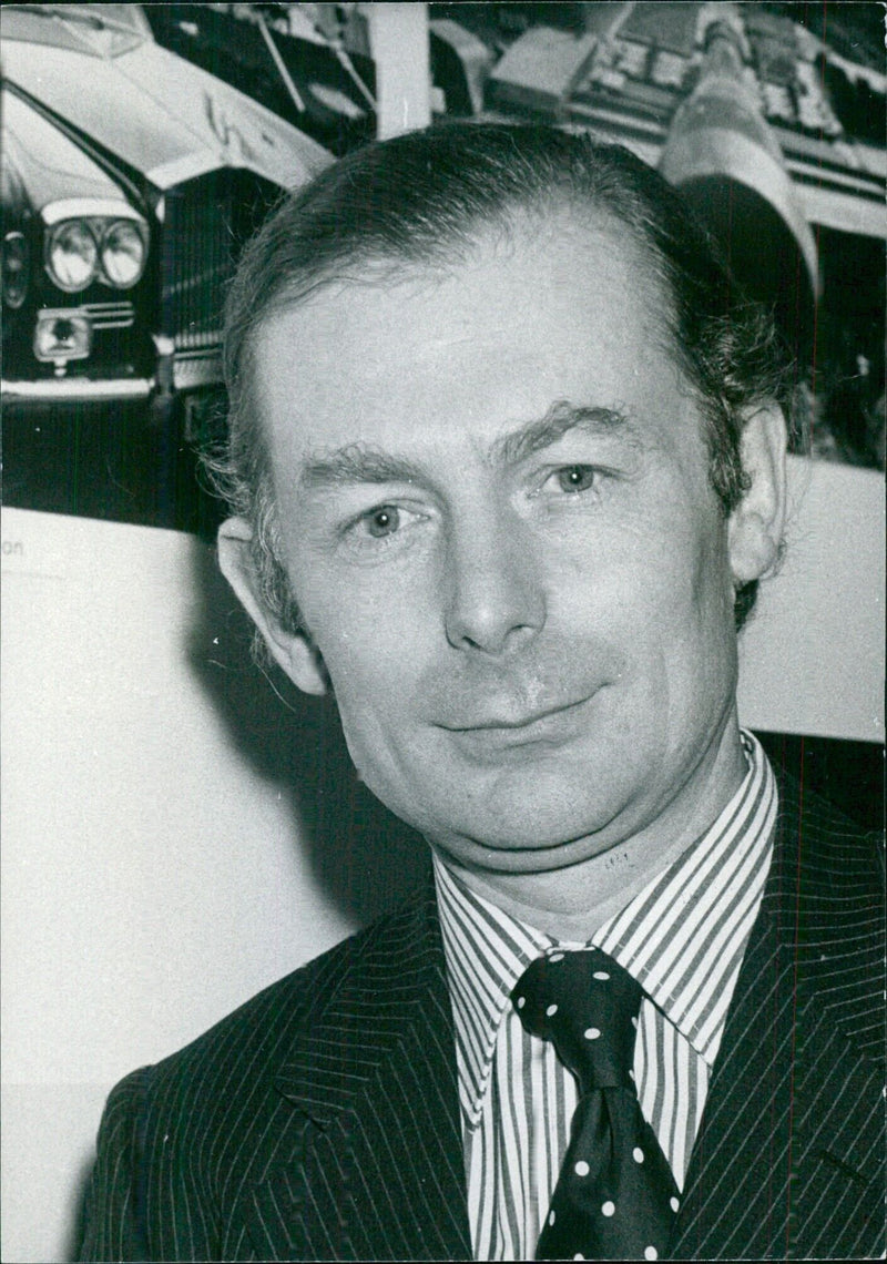 British Businessman David Plastow, Managing Director of Rolls-Royce Motors Ltd. - Vintage Photograph