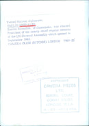 Emilio Arenales elected President of the UN General Assembly - Vintage Photograph