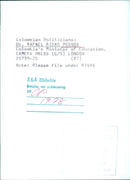 Dr. Rafael Rivas Posada, Colombia's Minister of Education - Vintage Photograph