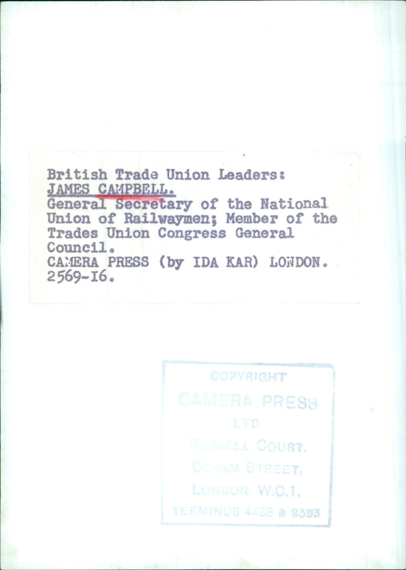 British Trade Union Leaders - Vintage Photograph