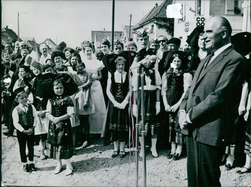 President Pompidou of France - Vintage Photograph