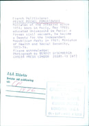 French Politicians: PRINCE MICHEL PONIATOWSKI - Vintage Photograph