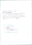 Yugoslav Politicians: MILKA PLANINC OUSS President of the Central Committees of the League of Communists of Croatia - Vintage Photograph