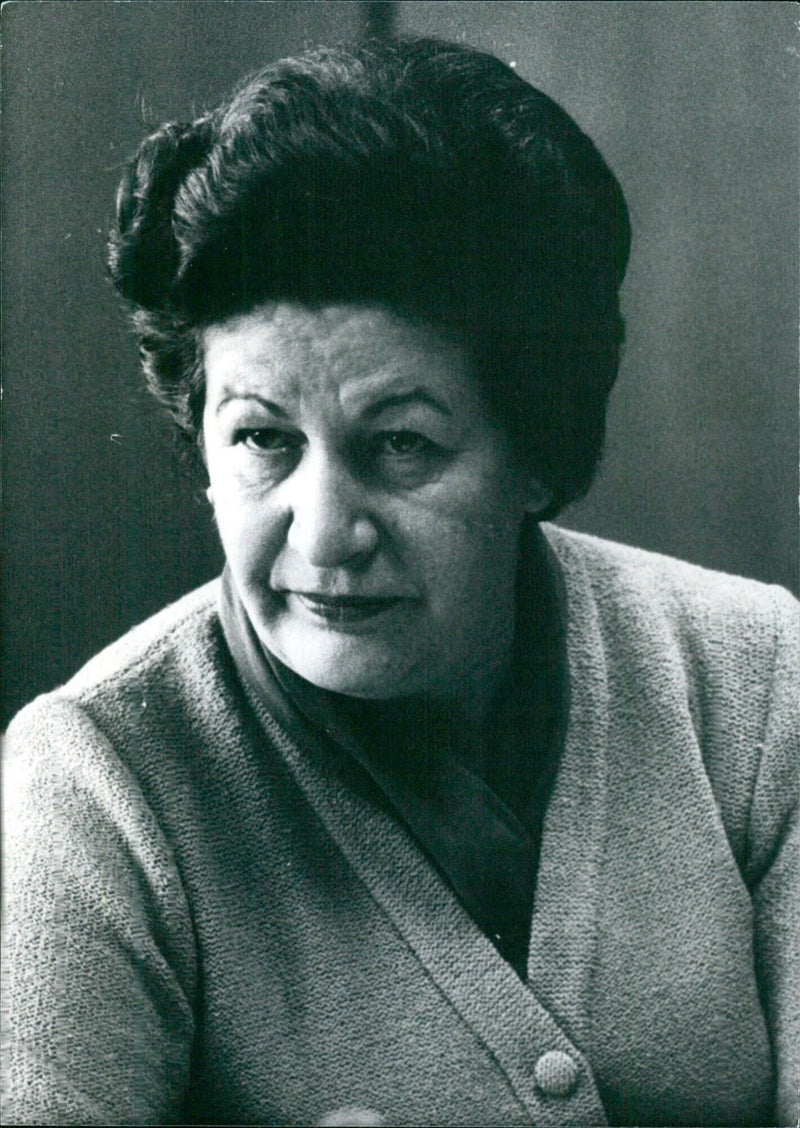 Yugoslav Politicians: MILKA PLANINC OUSS President of the Central Committees of the League of Communists of Croatia - Vintage Photograph