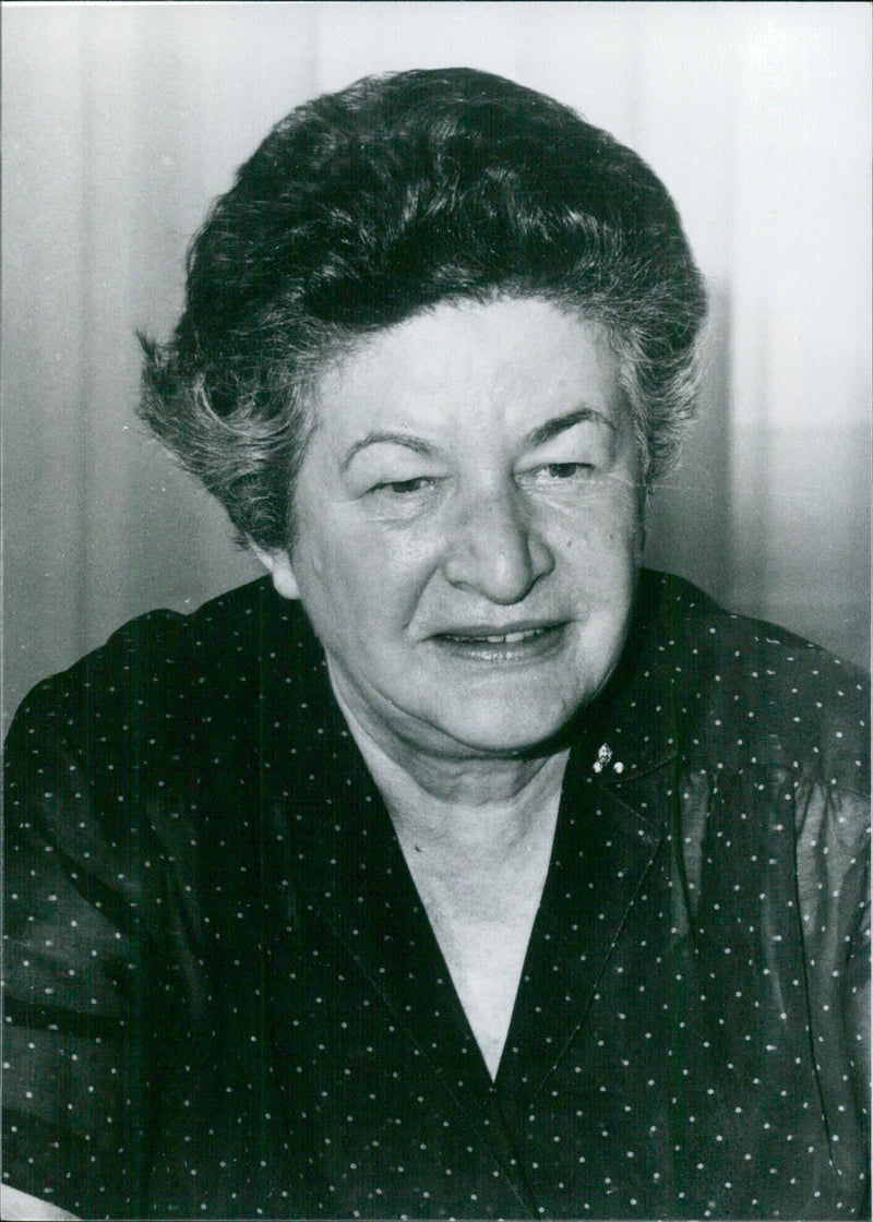 Milka Planinc, Prime Minister of Yugoslavia - Vintage Photograph