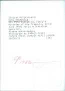 Nino Andreatta, Italy's Minister of the Treasury - Vintage Photograph