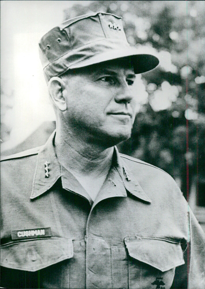 LIEUT-GEN. ROBERT E. CUSHMAN - Vintage Photograph