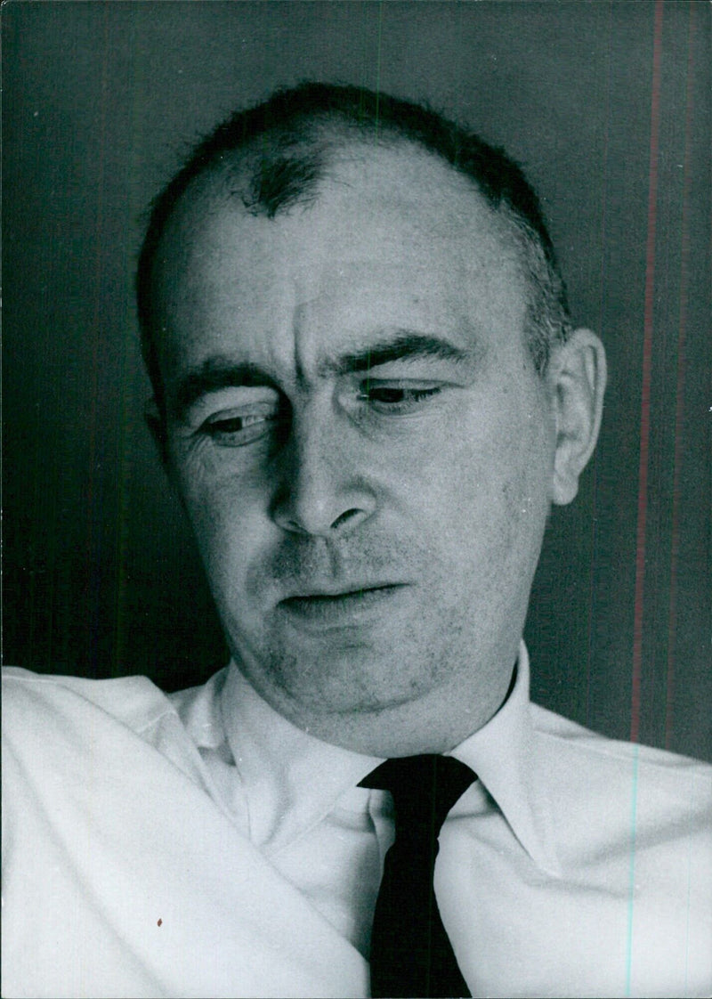 British Cartoonist Michael Cummings - Vintage Photograph