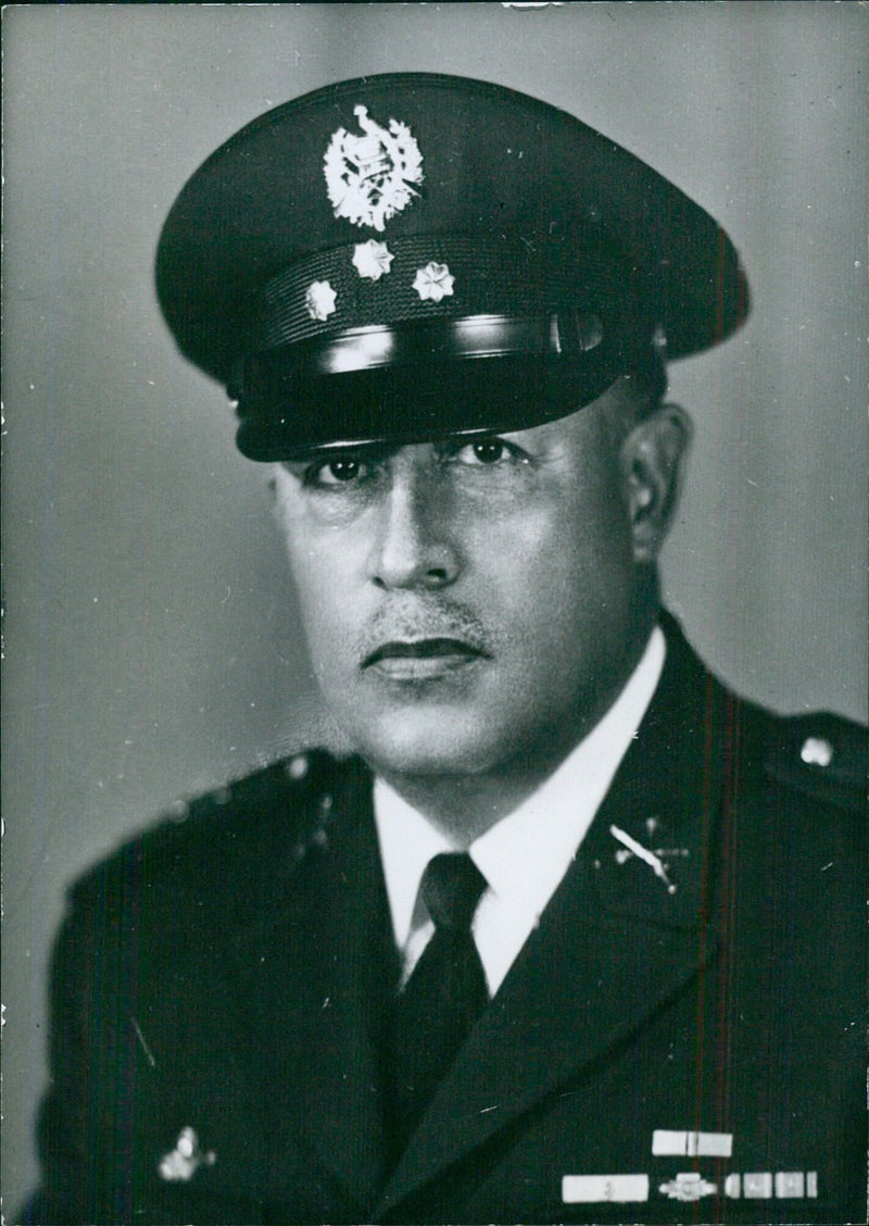 General COL. ENRIQUE PERLATA AZURDIA, Head of the Guatemalan Government - Vintage Photograph