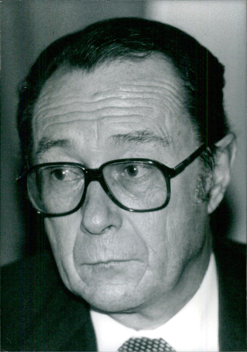 Pierre Aubert, Head of Switzerland's Federal Foreign Affairs Department - Vintage Photograph