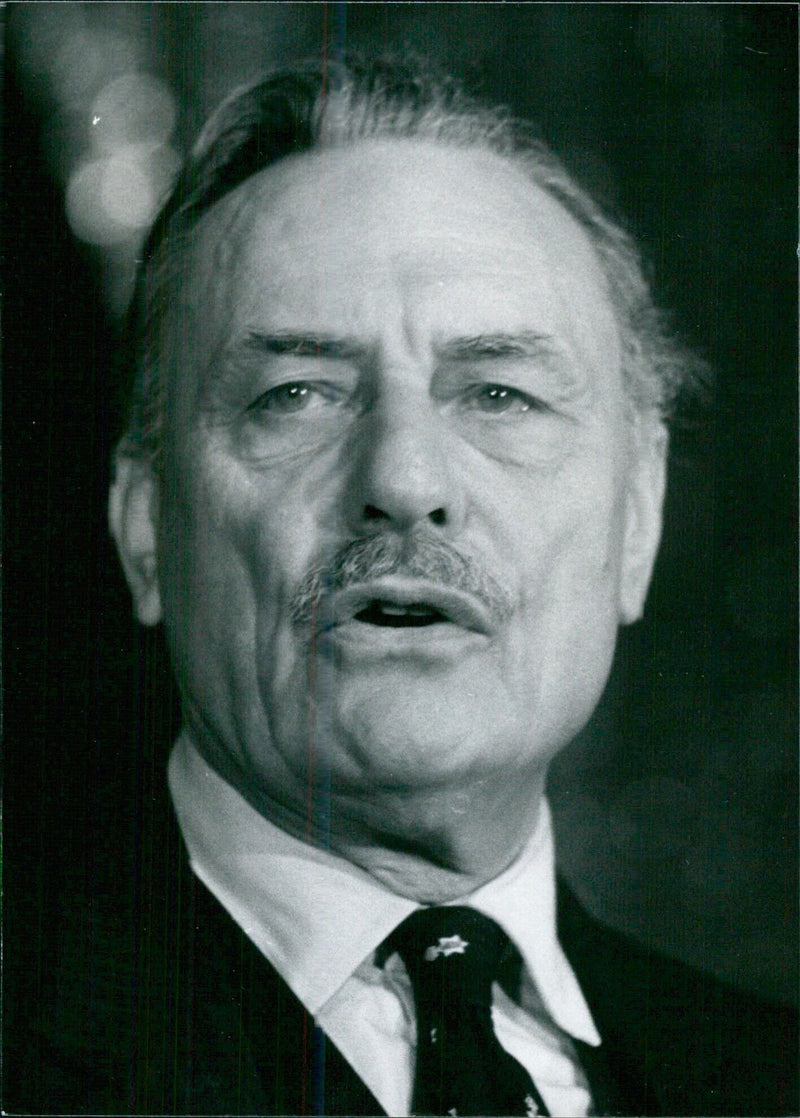 British Politician Enoch Powell - Vintage Photograph