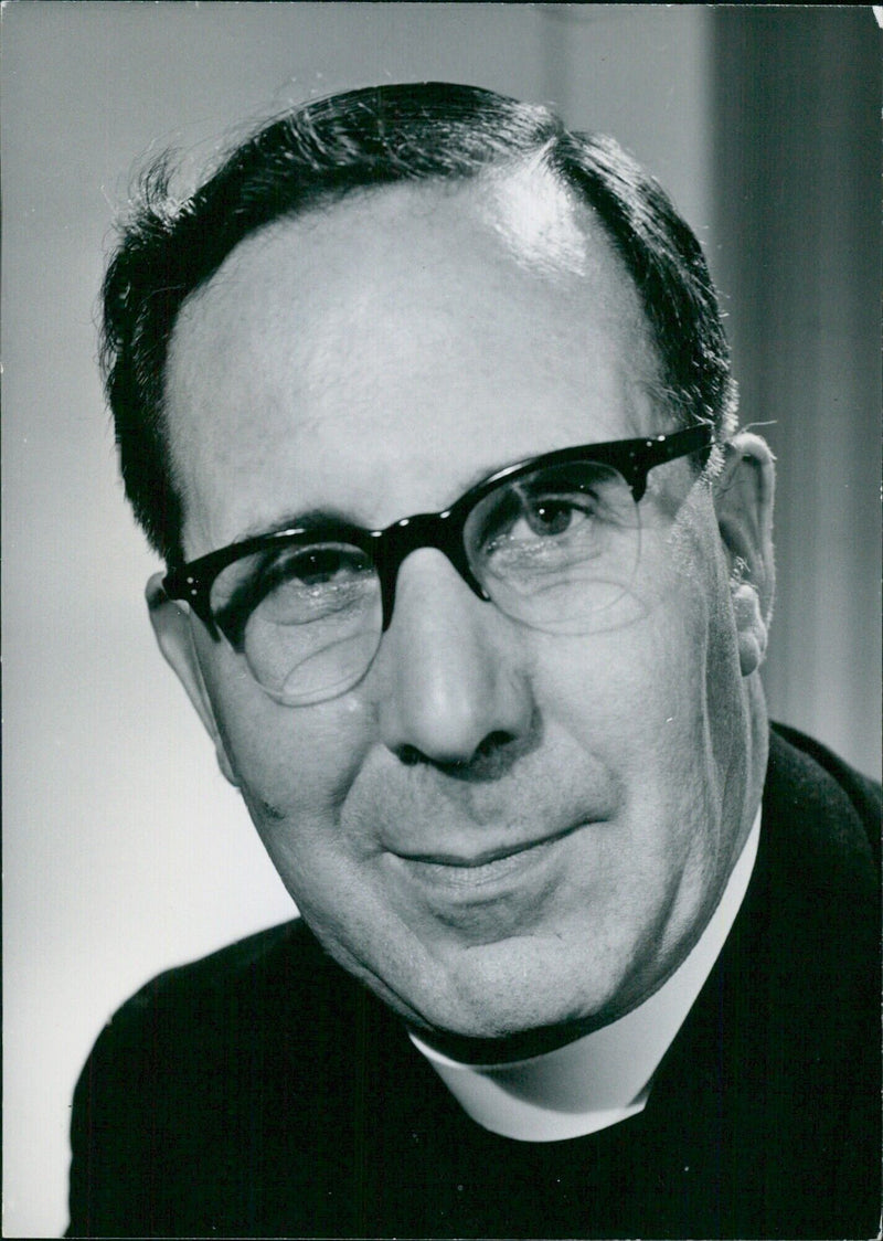 Father Agnellus Andrew, Roman Catholic Assistant to B.B.C. Head of Religious Broadcasting - Vintage Photograph