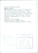 Israeli Politicians: Moshe Arens - Vintage Photograph