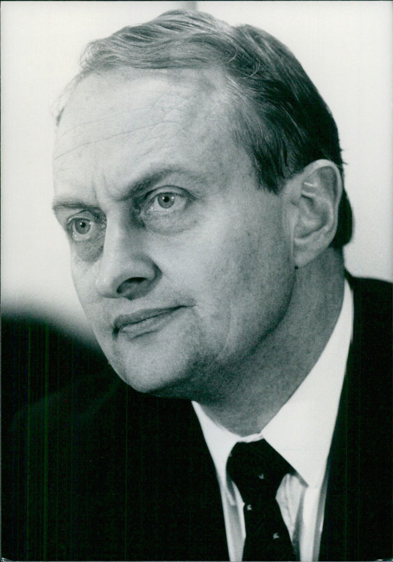 JUERGEN ECHTERNACH, Chairman of the Christian Democrat Party in Hamburg Land - Vintage Photograph