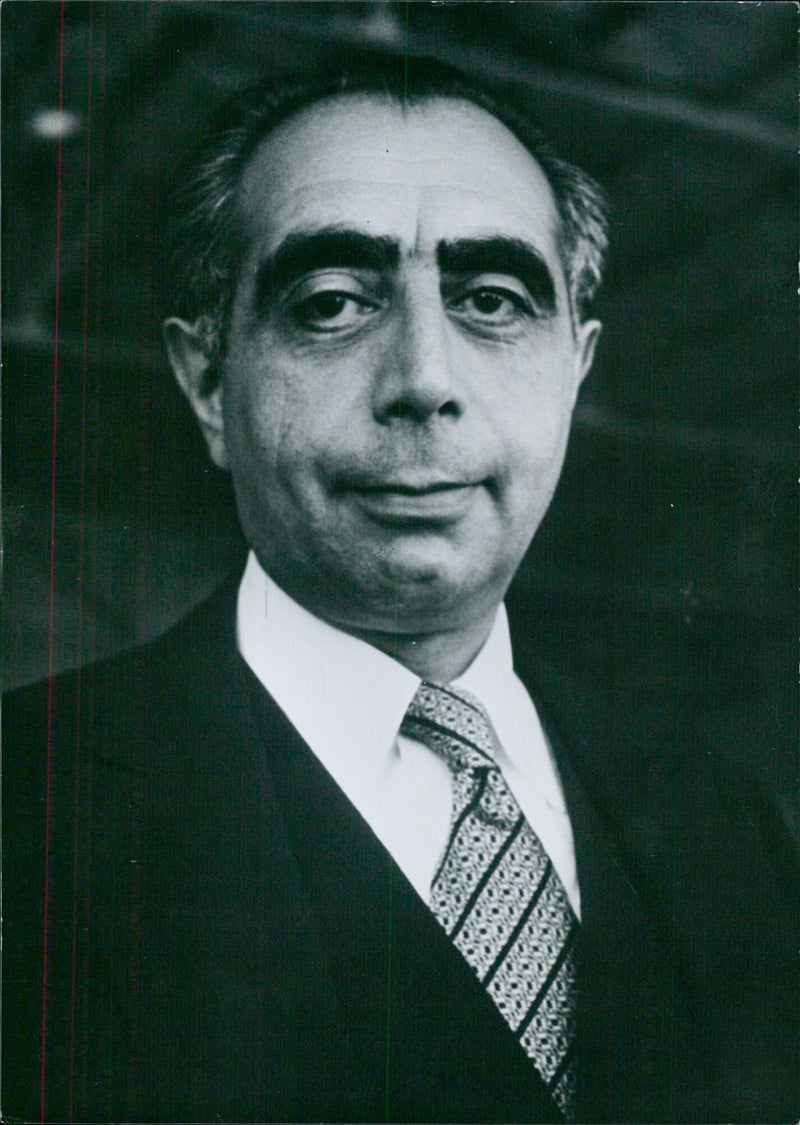 DR. ALI AMINI Minister of Finance in General Zahedi's Cabinet - Vintage Photograph