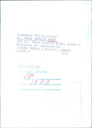 Sudanese Politicians: Dr. MOHD HASHIM AWAD OPS - Vintage Photograph