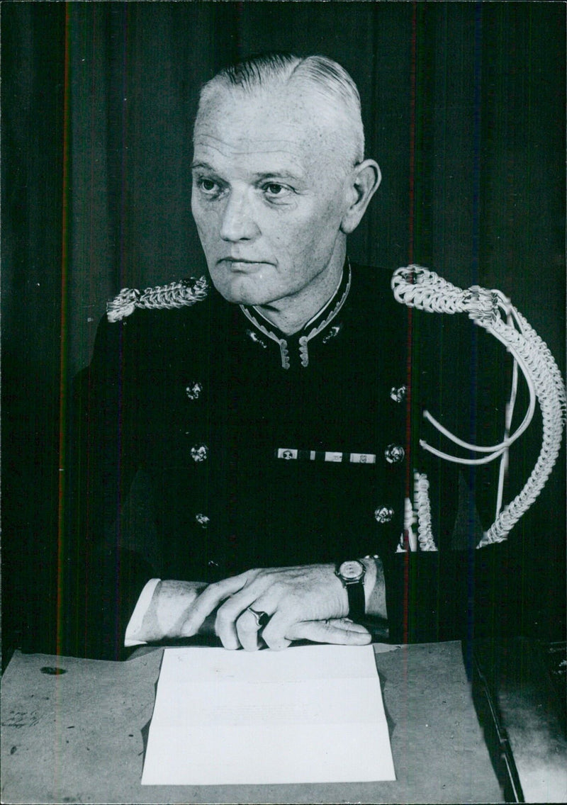 BRIGADIER-GENERAL H. J. AMELINK Commander of Netherlands Royal Constabulary - Vintage Photograph