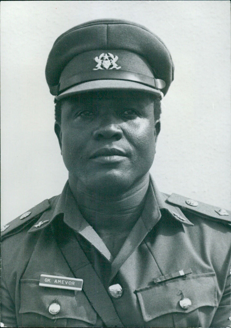 Lt. Col. G.K. AMEVOR, Commissioner for the Volta Region of Ghana - Vintage Photograph