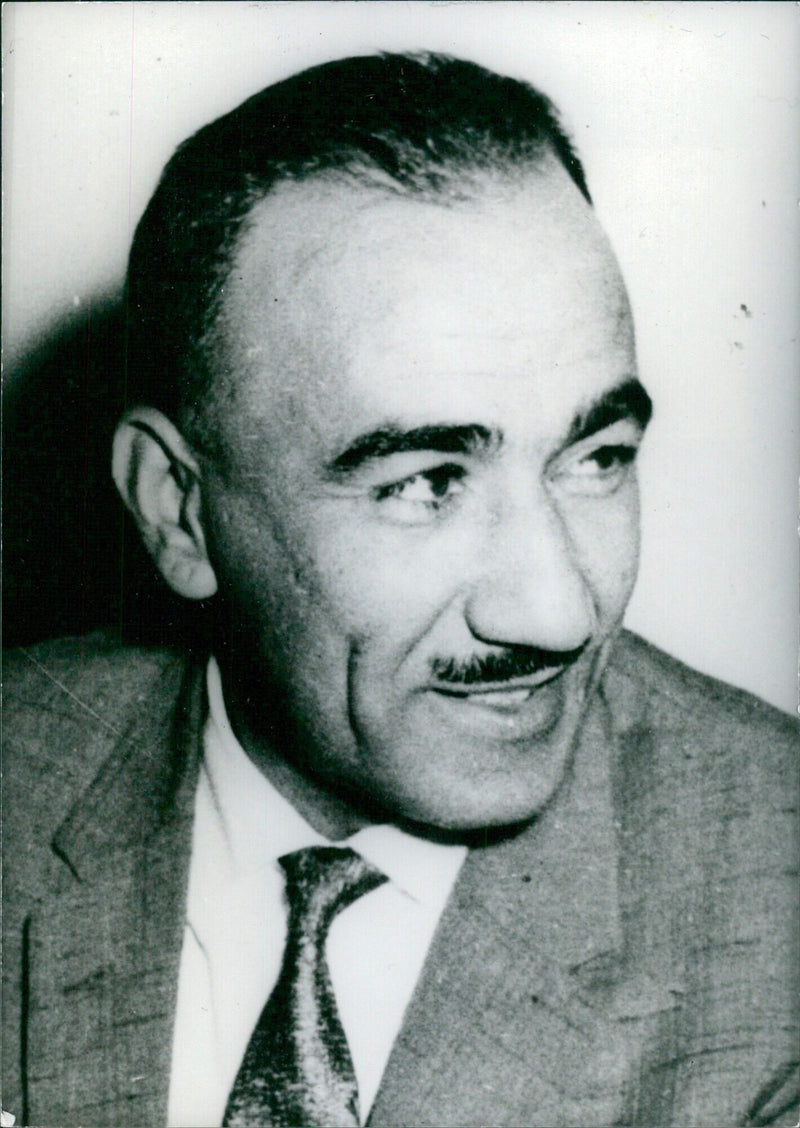 SALEH MAHDI AMESH, Minister of the Interior in the government formed after the military coup of July 1968 - Vintage Photograph