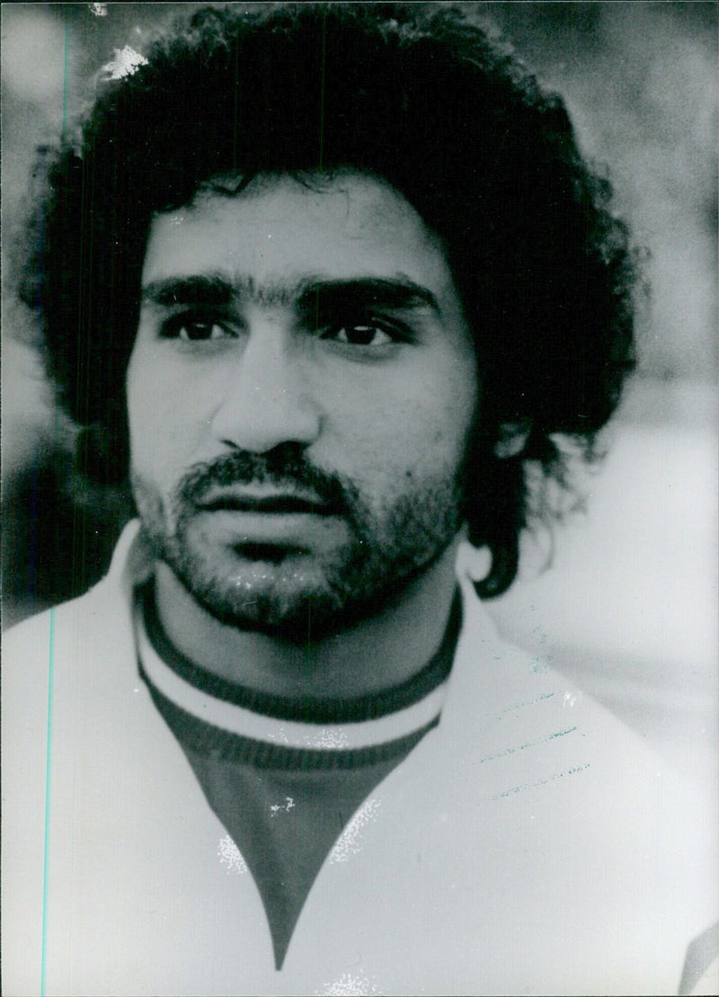 Iranian footballer Ebrahimzadeh from the 1978 World Cup squad - Vintage Photograph