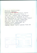 British Politician Maurice Edelman - Vintage Photograph