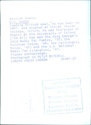 British Poet W.H. AUDEN - Vintage Photograph