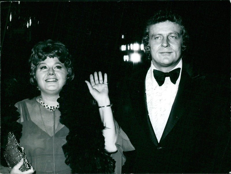 Shelley Winters & Richard Tate at a Hollywood function - Vintage Photograph